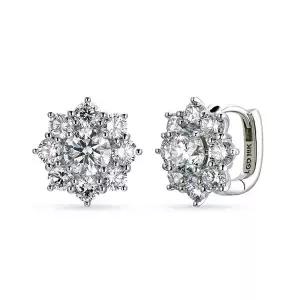 [도로시] 18k 로얄 블룸 랩 다이아몬드 5부_IGI 링귀걸이(약 2.6CT)