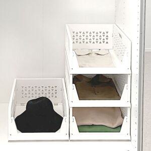 1+1 슬라이딩 오픈식 플라스틱 서랍형 리빙박스 대