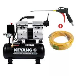 계양 KAC-10SE II 콤프레샤 세트 (본품 + 에어호스 15m + 사출에어건) / 공구명장