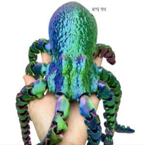 3D 프린팅 움직이는 문어 장난감 피규어