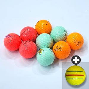 세인트나인 로스트볼 A+ 3피스 삼선퍼터라인 컬러볼 20알