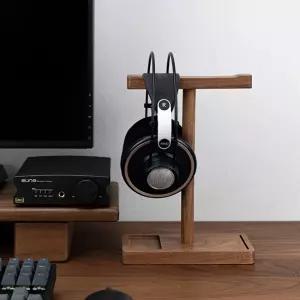 원목 헤드셋 거치대 스탠드 헤드폰 걸이