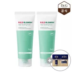 닥터지 약산성 레드 블레미쉬 클리어 수딩 폼 150ml 2개 + 블랙스네일 2열 사쉐(레티놀앰플+크림)
