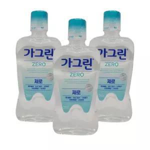 가그린 제로 750ml 3개 가글 입냄새제거 구강청결제