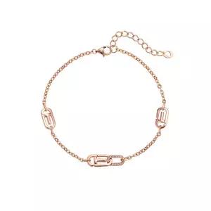 [롯데백화점]티르리르 14K 핑크골드 커넥트 T 팔찌 TBJK4P00024M