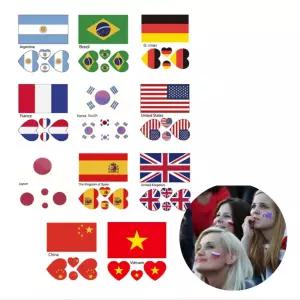 나라 국기 타투 응원 스티커 태극기 경기장 헤나 바디 7p