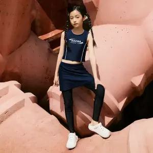 [아레나수영복] 이지에즈 아동 집업 래쉬가드 3PCS 세트 A5BG1GS82DNV