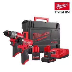 밀워키 M12 FPP2A2-5252X GEN3 충전 해머 전동드릴 임팩 드라이버 세트