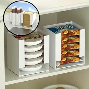 주방정리 가정용 모듈형 수납함 물티슈 종이컵 라면 분리수납