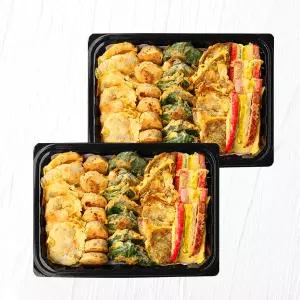 [수제전 2kg] 모듬전 1kg×2팩 (육전,꼬지,깻잎,동태,동그랑땡)