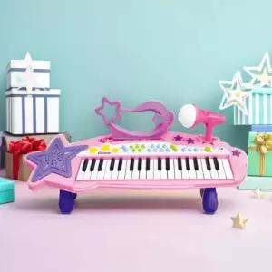 씽크 캐리 테이블 피아노 마이크 악기놀이 건반 연주 노래하는 멜로디 음악 장난감 녹음기능