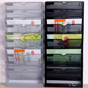 8단 10단 다층 10층 벽걸이 철제 파일 정리함 문서 서류함