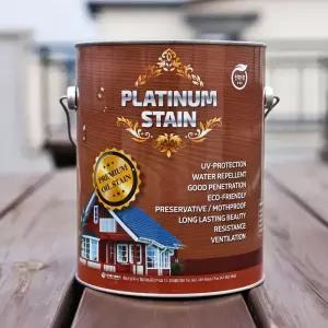 친환경인증 오일스테인 오일스텐 방부목 데크 스테인 4L