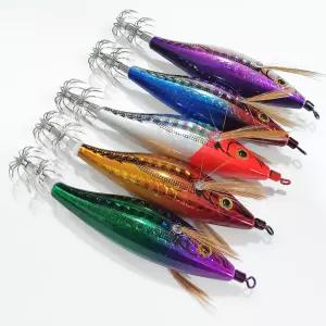 수평 미니 레이저 에기 (1개입) 야광 바늘 채비 루어 쭈꾸미 갑오징어 문어 한치