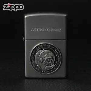 ZIPPO 라이터 엠블렘 쿨레인 한정판 ASTRO MAX 오일+심지+부싯돌 3종세트 포함