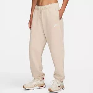 나이키 여성 클럽 플리스 미드라이즈 롱팬츠 샌드 써밋 화이트 DQ5801-126