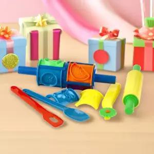 캐스B 디럭스 찍기툴 세트 아트스쿨 클레이놀이 점토공예 밀대 롤러 찰흙칼 미술 도구