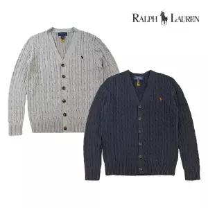 [폴로랄프로렌]랄프로렌 보이즈 케이블 꽈배기 브이넥 가디건