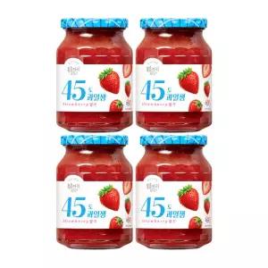 복음자리 45도 과일잼 딸기잼 350g x 4개 (저당)