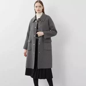 [올리비아로렌] HC03 가죽비죠 포인트 핸드메이드 코트 VVC EA3W A261 (S41115603)