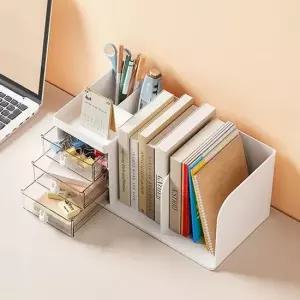 히키스 데스크테리어 책상정리 3단서랍 연필 책꽂이 책상정리 서랍형책꽂이 문구정리함