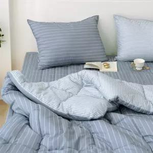 양면 스트라이프 이불 먼지없는 가볍고따뜻한 가을 겨울 이불패드 침구 세트 슈퍼싱글