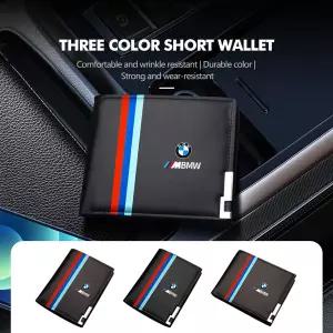 BMW 호환 E87 E70 E91 E30 G20 E92 E93 E60 E46 E90 G30 E53 X1 용 남성용 자동차 반지갑 접이식 신용카드