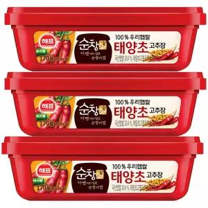 사조 해표 순창궁 우리햅쌀 태양초 고추장 170g x 3개 / 장류