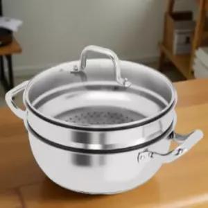 무연마제 찜기 인덕션 찜냄비 찜솥 파티웍 집들이 선물 28cm