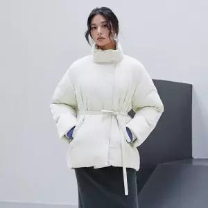 [LAP](강남점)[3color] 논퀼팅 벨티드 덕 다운점퍼 AR7XD460