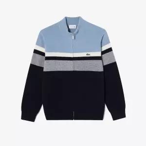 [시흥점][라코스테]남성 하이넥 컬러블럭 가디건 AH701E-54N