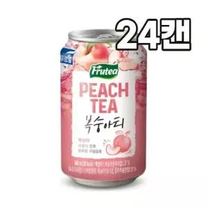 푸르밀 푸르티 아이스티 복숭아티 액상차 340ml x 24캔 1박스 /J