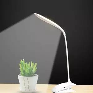 집게형 독서등 스탠드 휴대용 조절형 공부 조명 침대 독서대 컴퓨터 수유등 테이블 충전식 밝기 간편