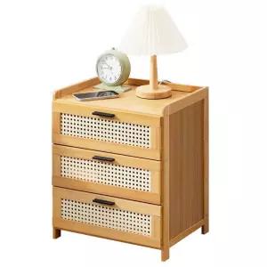 대나무 협탁 엔틱선반 테이블 거실 침실 클래식 사이드 수납장