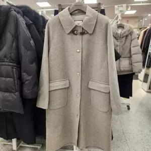 [올리비아로렌] HC05 가죽비죠 핸드메이드 롱코트 VVCEA3WA261 (43267982)