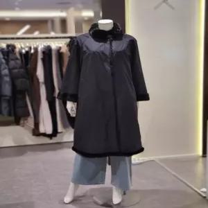 [트리아나] 소고 차이나넥 프라다 안감토끼털 롱코트TK4FA16