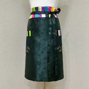 이도공예 한복 꽃자수 허리 반앞치마 카페 바리스타 공방 어린이집 유치원 전통 앞치마