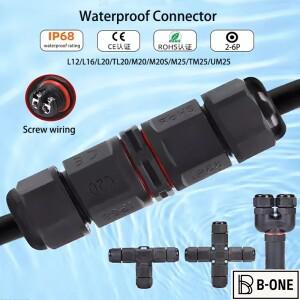 IP68 방수 커넥터 터미널 어댑터 와이어 전기 케이블 나사 압착 실외 LED 조명 2P3P4P5P