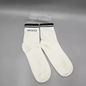 [구찌] 로고 코튼 화이트 삭스 양말 496493