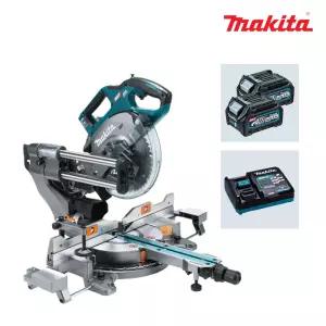 마끼다 LS002GD201 40Vmax 2.5Ah x2팩 슬라이드탁상원형톱 각도절단기 216mm(9인치) BL