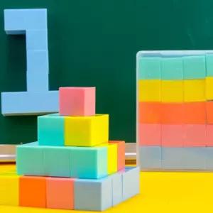 초등 수학 도형 교구 정육면체 컬러 자석 큐브 블럭 6학년 공간과입체 도형 학습 교재용 자석 블록 연결 학