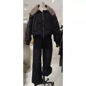 [파프리카](광주신세계)루미앤플로캐주얼.기모 일자 와이드핏 데님팬츠 SK4DPC02J