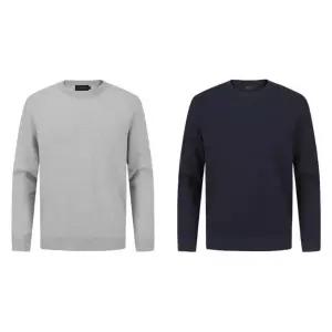 [롯데백화점]리얼지오지아 5컬러]25신상]워셔블투톤패턴라운드니트ADF1ER1802