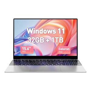 2025 최신 15.6인치 핑크 노트북, Windows 11, 32GB RAM 1TB SSD, 쿼드코어 프로세서 N5095(최대 2.9GHz), 1080P 풀 HD 디스플레이, 백라이트 키보드, 웹캠, USB3.2, Mini-HDMI, WiFi5, BT5와 호환 가능