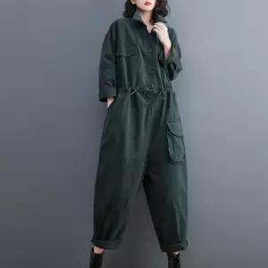 툴링 작업복점프수트 점핑슈트 녹색 작업복 레트로 미군
