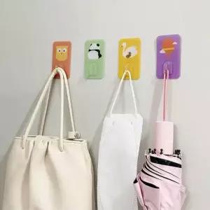 s573 큐트 애니멀 캐릭터 부착 후크고리 30개세트 소품걸이후크 현관문고리 냉장고홀더 부착후크