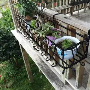 화분걸이대 다육이선반 베란다 철제 창틀 철재 거치대 난간