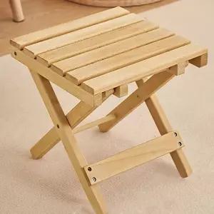 2p 원목의자 세트 접이식 우드 선반 나무 의자 (WFJPQPO)