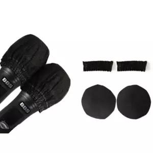 마이크커버 노래방 위생 일회용 마이크덮개 2P 블랙 (WFJPW6X)