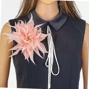 패션 깃털 핀 가방 버클 선물 옷핀 정장 십대 여성 쥬얼리 스카프 스몰 코사지 브로치 꽃